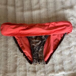 Camo and blaze orange bikini bottoms